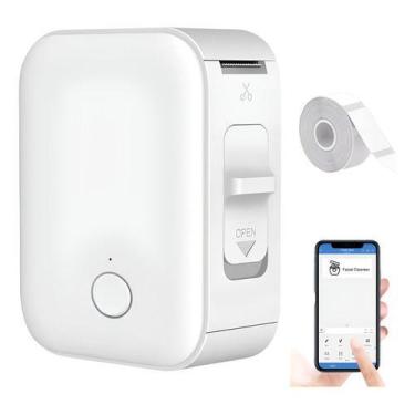 Imagem de Mini Maquina de Etiquetas Rotuladora De Adesivos Impressora Etiquetado