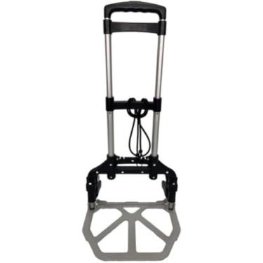 Imagem de Carrinho de Mão Dobrável com Carga até 75kg – Plataforma de Alumínio Reforçado – Ideal para Construção, Jardinagem e Transporte de Cargas