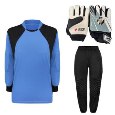 Imagem de Kit De Goleiro TRB + Luva De Goleiro Infantil Vasco DRB Goalkeeper - D
