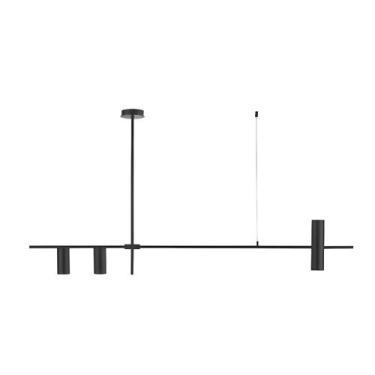 Imagem de Pendente moderno metálico tubular slim minimalista p/3 mini dicroicas 