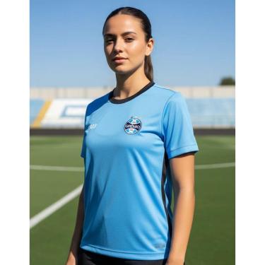 Imagem de CAMISETA GRÊMIO RECORDE FEMININA III, AZUL/PRETO, G