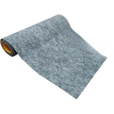 Imagem de Arranhador Adesivo Protetor Sofá Cama - Carpete Premium Fixação Gold (Cinza,Grande 50cm x 2 Metros)