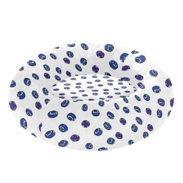 Imagem de SEHANY Cama fofa para cachorro de rosquinha de mirtilo, removível e lavável, pequena cama redonda para gatos, cama fofa super macia para animais de estimação com fundo antiderrapante para cães