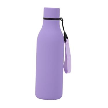 Imagem de DimyFew Garrafa térmica de aço inoxidável com parede dupla, garrafa de água metálica, caneca térmica de 550ml para uso externo, Tolet