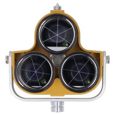 Imagem de KIMISS Prisma Triplo de Vidro óptico de Diâmetro Efetivo de 64 Mm para Estação Total Com Deslocamento de 0 Mm ou ± 30, Ideal para Medição Em Túneis, Metrôs e Rodovias