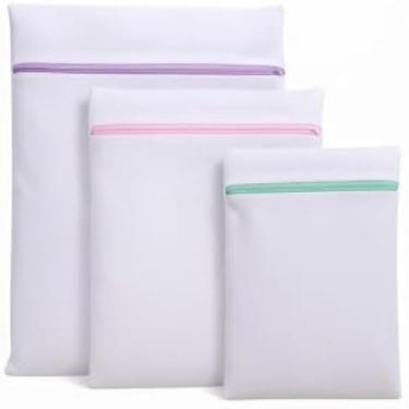 Imagem de Saco protetor para lavar roupas delicadas, reutilizavel e duravel, pequeno, azil.