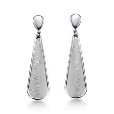 Imagem de Brinco Pendurado Aço Inox Grande Antialérgico Leve - Couti