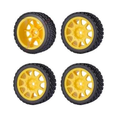 Imagem de Rodas E Pneus Hexagonais De 12mm Para Carros De Rally 1/10, Drift, Cor