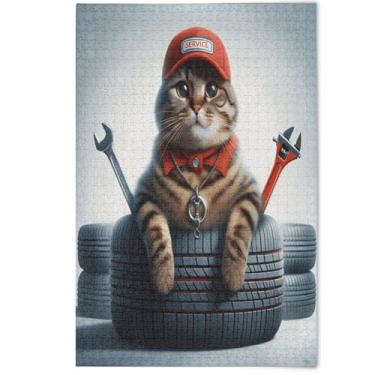 Imagem de Cute Kitten Cat Print Adults Jigsaw Puzzle 1000 Pieces, Puzzle Funny Creative Jigsaw Puzzles Art Family Game Painting, 1000 Pieces, 29.5" x 19.7"