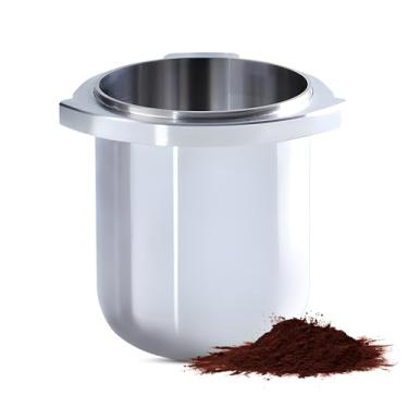Imagem de Copo dosador de café em pó de 54 mm com saída independente de pó e design suspenso de orelha dupla ferramenta de distribuição de café expresso de aço inoxidável 304 serve para Breville série 8