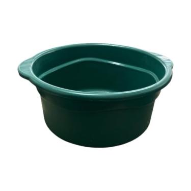 Imagem de Bacia Redonda Plástica 25 Litros Verde – Polipropileno Resistente, Leve, Multiuso para Limpeza, Lavagem e Organização