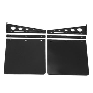 Imagem de Mingzhe RC Flares, Metal Mud Flaps Decoração Define DIY Peças de Atualização para 1/14 Controle Remoto Caminhão Trator Trailer Carro
