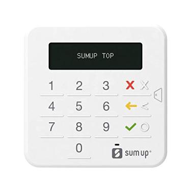 Imagem de Máquina de Cartão SumUP Top Branco Sem Aluguel - Bluetooth, funcionamento a pilha