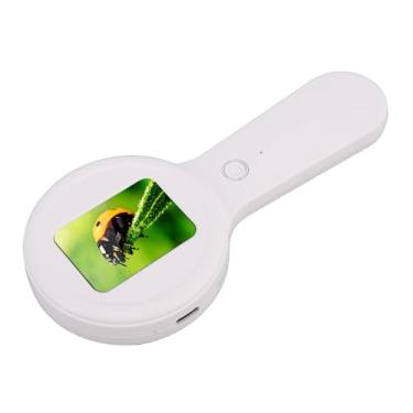 Imagem de Jiawu Microscópio Digital Portátil Lupa de Tela de Alta Resolução 200X para Soldagem de Reparo de Circuito Com Luzes LED para Plantas e Componentes Eletrônicos, Lupa Digital Portátil para Uso