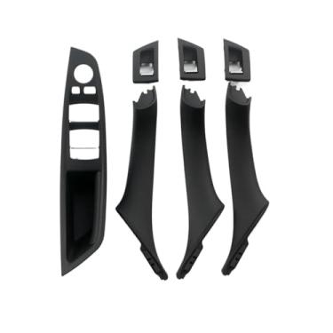 Imagem de Conjunto de apoio de braço para porta interior do carro, compatível com BMW Série 5 F10 F11 523i 525i 528i 530i(Black)