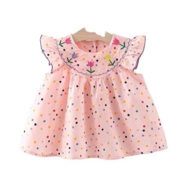 Imagem de Vestido De Princesa Com Bordado De Flores E Poás Para Meninas, Vestido