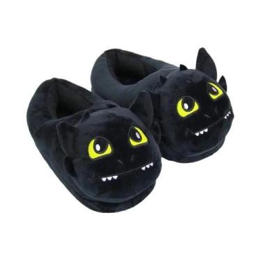 Imagem de Macacão Kigurumi Dragão Sem Dentes Preto Para Adultos E Crianças, Fant