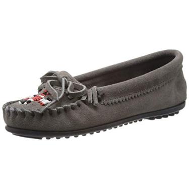 Imagem de Minnetonka Thunderbird II Mocassin Feminino, Camurça cinza, 9