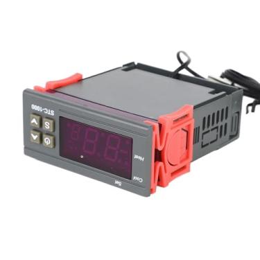 Imagem de EVGATSAUTO Controlador de Temperatura Digital Termostato Sensor para Refrigeração Aquecimento Aquário Incubadora Controle (110~240 VCA)