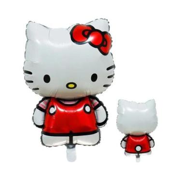 Imagem de Balões De Folha Hello Kitty Pacote Com 5 Decoração De Festa De Anivers