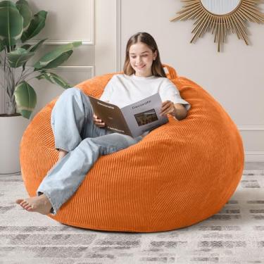 Imagem de Cadeira de pufe de 1,5 m em gota para adultos com espuma viscoelástica lavável na máquina para sala de estar, quarto