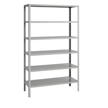 Imagem de Estante Prateleira Industrial Armario em Aço 6 Bandejas 198x90 Suporta até 180kg(Galvanizada - Sem Pintura)
