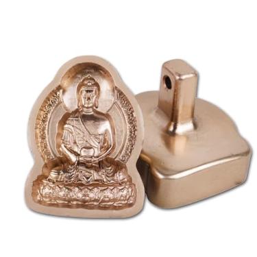 Imagem de Gandhanra Mini estátua de Buda tibetano Tsa Tsa, molde de cobre para fazer estátua de Buda de Argila, molde de estátua Tsha DIY (Amitabha)