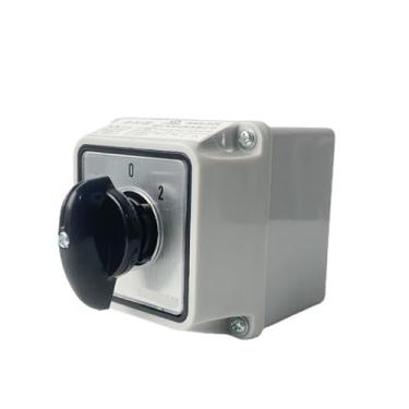 Imagem de Interruptor giratório de comutação YMW26-25/2M LW26-25A, dois polos, 3 posições com caixa de inversão elétrica, 1 peça (interruptor com caixa)