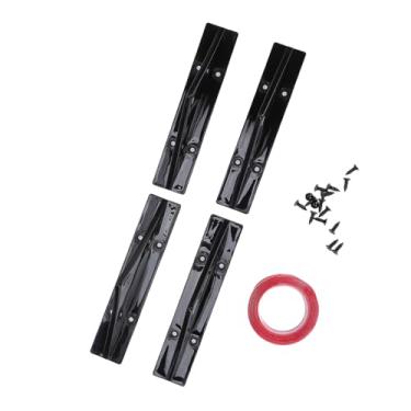 Imagem de Akozon Kit Difusor de Lábio para Pára-choque Traseiro Melhora a Aerodinâmica Universal Preto para Carros, Suvs, Caminhões