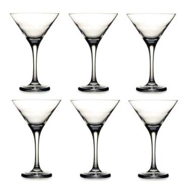 Imagem de Jogo 6 Taças Martini Drink Coquetel 100ml Vidro Restaurante - Nadir Fi