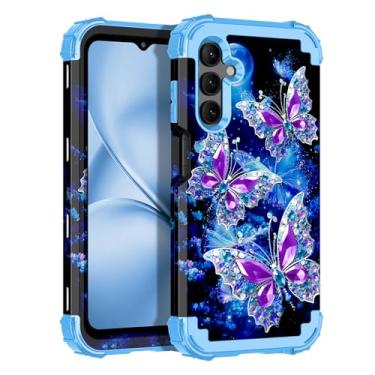 Imagem de Rancase Compatível com Galaxy A16 5G, capa protetora resistente à prova de choque de três camadas de plástico rígido + capa protetora de borracha de silicone macio para Samsung Galaxy A16 5G