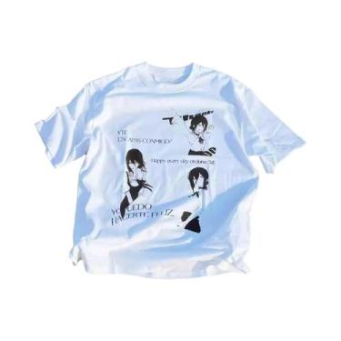 Imagem de Camiseta De Manga Curta Chainsaw Man, Álbum Japonês, Casal Guerra Demô