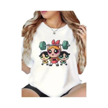 Imagem de Blusa Casual De Manga Curta Super Poderosa Para Meninas Estilo Harajuk