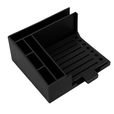 Imagem de AUNMAS Kit de Estêncil de Nota Pegajosa, Suporte de Bloco de Notas Autoadesivo ABS 3x3 Com 5 Modelos Diferentes Porta-canetas para Escola e Escritório Em Casa (Preta)