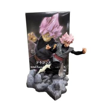 Imagem de Estátua De Figura De Anime Goku Black Em Postura De Combate De 14cm Pa