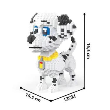 Imagem de Conjunto De Blocos De Montar 3D Micro Mini Dálmata E Dachshund Para En