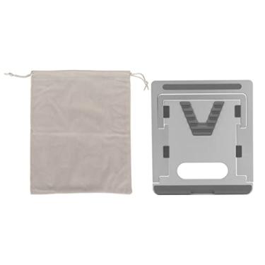 Imagem de Suporte para laptop ajustável em liga de alumínio Suporte para laptop portátil ergonômico ajustável em altura com dissipação de calor para laptops de 11 a 15,6 polegadas