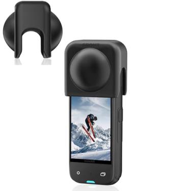 Imagem de Tampa de lente para Insta360 X5 X4, capa protetora de proteção de lente de silicone antiarranhões, acessórios de protetor de lente