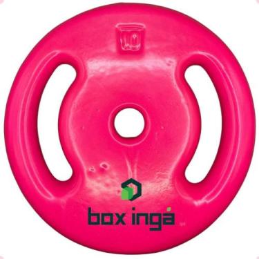 Imagem de Anilha Emborrachada 10Kg - Rosa - BOX INGÁ