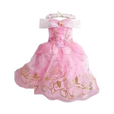 Imagem de Vestido De Princesa Para Meninas Fantasia Da Bela Adormecida Aurora Pa