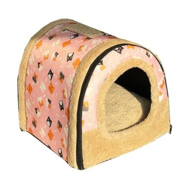 Imagem de Bothyi Toca para Gatos, Suprimentos para Animais de Estimação: Confortável, Antiderrapante, Fechada, Proteção Térmica, Fácil de Limpar, Ideal para o Inverno, L