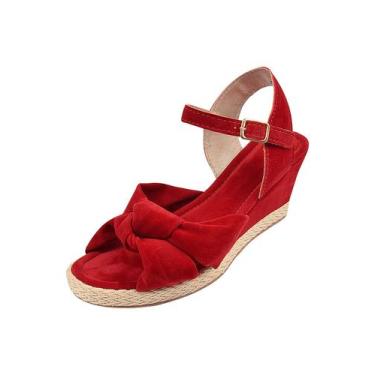 Imagem de Sandália Anabela feminina plataforma Anabela Feminina  Conforto - VALI