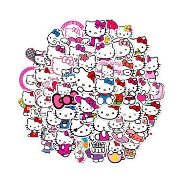 Imagem de Adesivos Kawaii Hello Kitty À Prova d'Água Para Scrapbook, Capa De Tel
