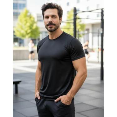 Imagem de Camiseta Dry Fit Camisa Proteção Uv Termica Manga Curta Slim Treino - 