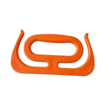 Imagem de Alça Para Sacolas Compras Feira Supermercado - Laranja - Ideal Para Facilitar Suas Compras Garantindo um Deslocamento Mais Confortável