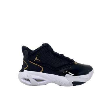 Imagem de Nike Air Jordan Max Aura 4, preto/dourado metálico, branco, tamanho 41