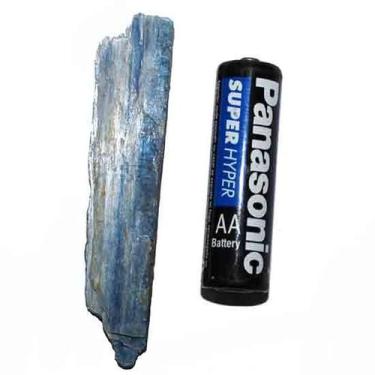 Imagem de 03 Cianita Azul Lamina Bruto Pedra Natural 60 a 80mm Class B - Cristai