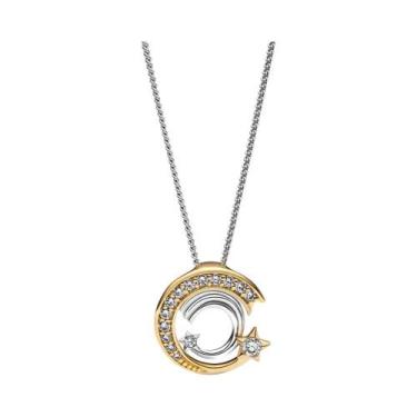 Imagem de Colar De Corrente De Cobra Em Prata 925 Com Pingente De Coração, 45CM,