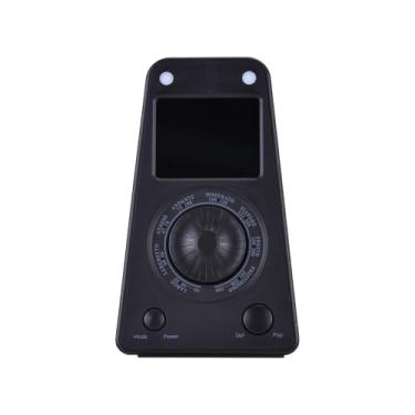 Imagem de RiToEasysports Afinador de Metrônomo, Temporizador de Afinador de Metrônomo Digital Recarregável 3 Em 1 Com Alto-falante BT e 8 Padrões de Ritmo para Guitarra, Piano, Violino e Todos Os (BLACK)