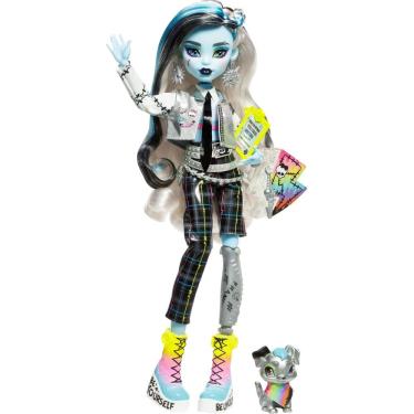 Imagem de Comitê de boas-vindas de Frankie Stein da Doll Monster High com 15 acc